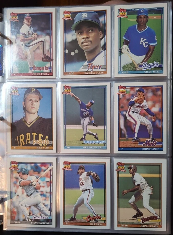 1991 Topps base cards 501-700 Pick from drop down list - Image 1 of 4