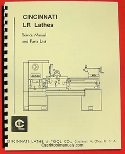 CINCINNATI LR Metal Lathes Owner's Service Instruction & Parts Manual 0119 - Picture 1 of 2
