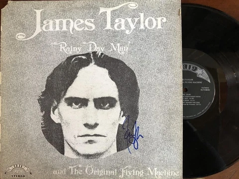 James Taylor- Signed Record Album Cover