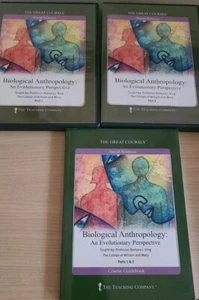Biological Anthropology : Great Courses Parts I&2 Guidebook &4 DVD - Imagen 1 de 2
