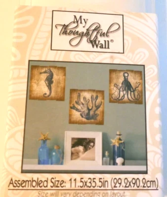 Calcomanías de pared artísticas océano pegatinas de océano debajo del mar calcomanías de pared playa náutica Foto 1 de 4