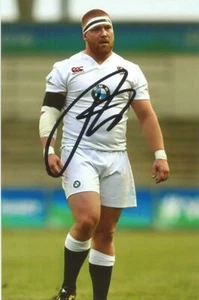 ENGLAND & WASPS RUGBY UNION: TOM WEST SIGNED 6x4 ACTION PHOTO+COA - Picture 1 of 1