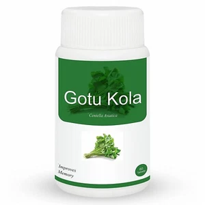 Herb Essential Gotu Kola Centella Asiatica 60 Count F/Shipping - Foto 1 di 7