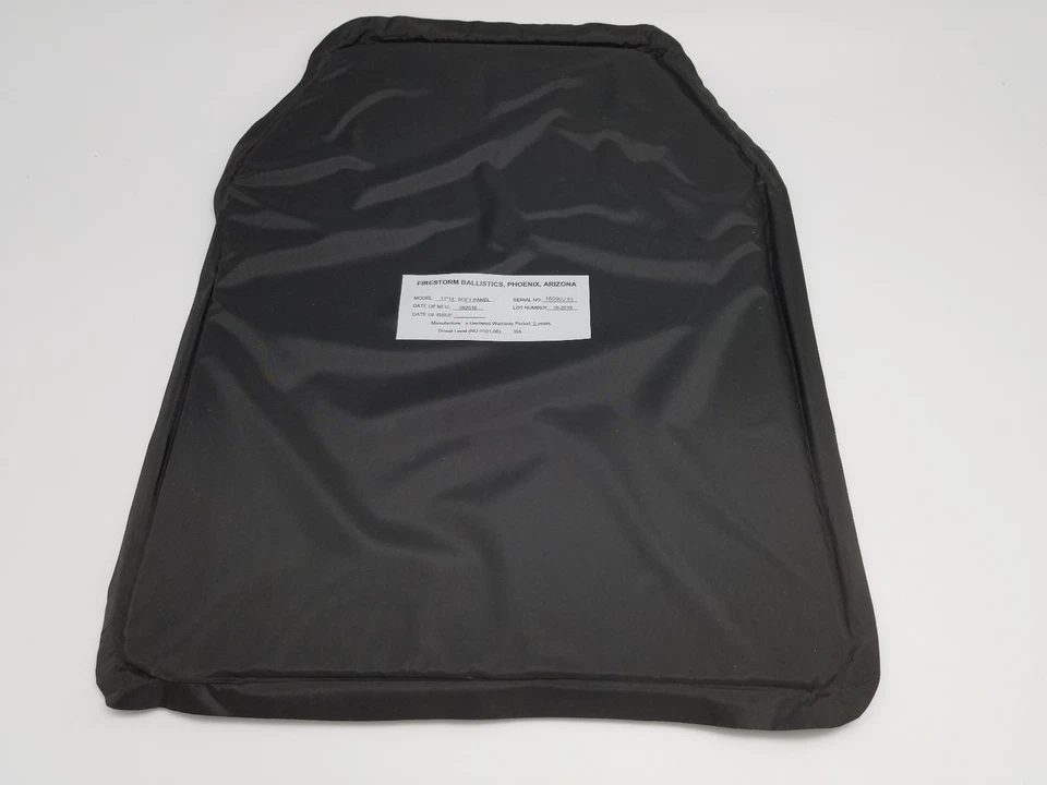 FIRESTORM 10X12 LEVEL 3A SOFT BALLISTIC PLATE INSERT 1 lb