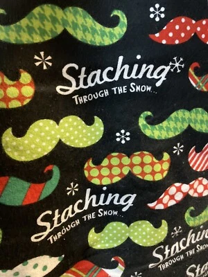 Pijama Bigode Natal Pj Menino Menina Nova Calça Personalizada Shorts Capri 9 12 24 2 T - Imagem 1 de 3