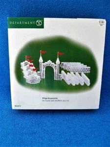 Department 56 Dorfzubehör Eiskristall Tor & Mauern Weihnachten Set - Neu! - Bild 1 von 1