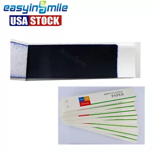 200 fogli Easyinsmile striscia morso carta articolata dentale blu 50U 0,05 mm - Foto 1 di 8