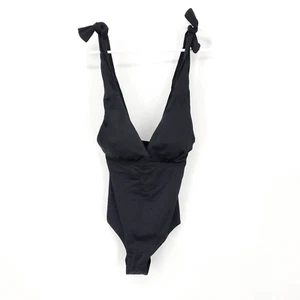 Kim Gravel x Swimsuits For All Tie Shoulder 1-Piece Suit Black Women's Size 4 - Picture 1 of 6