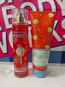 Bath and Body Works - Vanilla Confetti Sparkle - Full Size 8 Oz. Mist/Cream - Picture 1 of 1