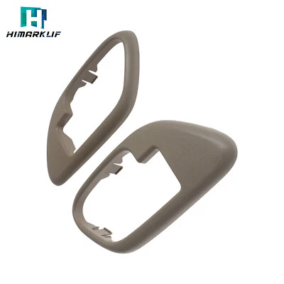 Biseles de moldura de manija de puerta interior lateral izquierdo y derecho marrón para Chevrolet Tahoe Foto 1 de 4