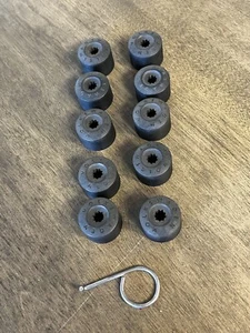 2007 Volkswagen Golf GTI Used Lug Nut Cover Caps Set Of 10 - Picture 1 of 4