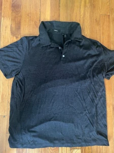 Theory Solid Gray Short Sleeve Polo Shirt Size Men's Size XL Nice! - Picture 1 of 2