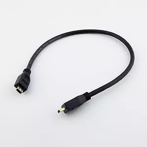 High Speed 1FT Black Micro HDMI 1.4 D Female to Micro HDMI Male Extension Cable - Picture 1 of 5