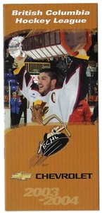 2003-04 BCHL League Hockey Schedule !!! Chevrolet - Picture 1 of 1