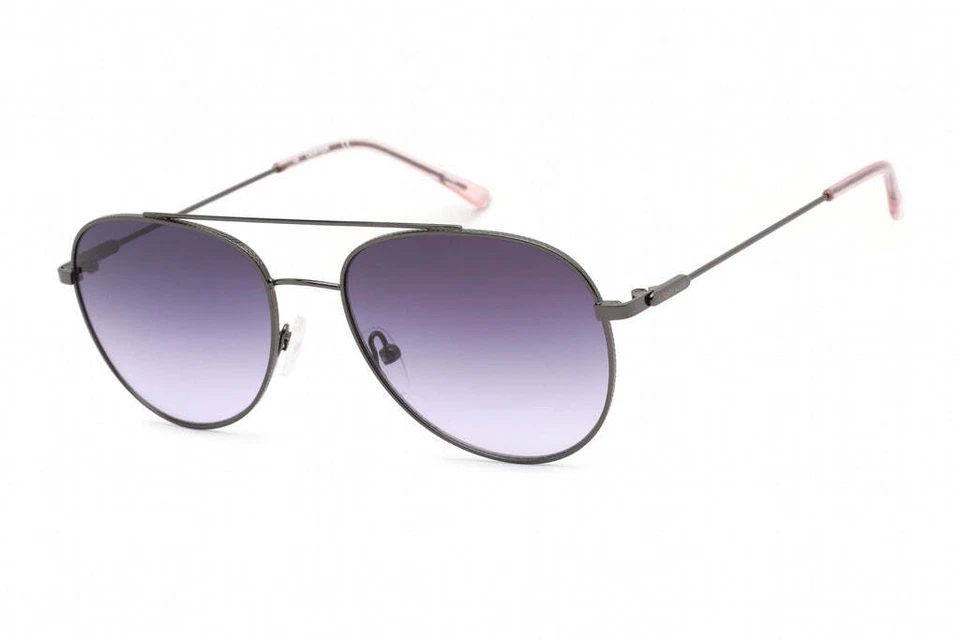 Calvin Klein Ck20120s 008 Women's 55mm Gunmetal Frame Aviator Sunglasses