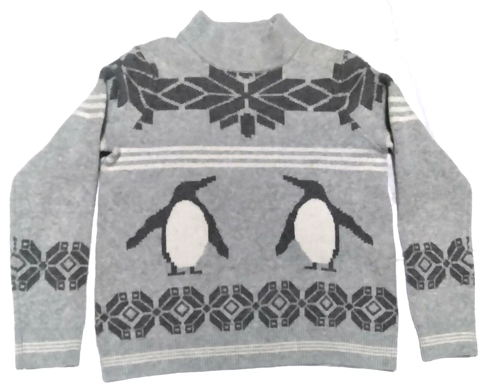 Suéter grande Bass para mujer gris pingüino EE. UU. pesado suave ¡Bonito usado en excelente estado! Foto 1 de 4