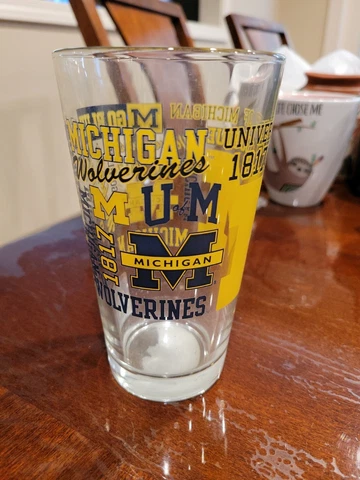 University of Michigan Wolverines NCAA College All Over Print Tumbler Glass Cover