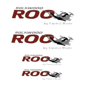ROCKWOOD ROO by Forest River graphics RV trailer camper vinyl decals set kit - Picture 1 of 1