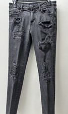 Aeropostale Distressed Black Denim  Skinny Jeans Men's Size  30/32