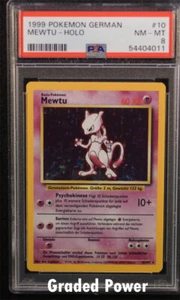 Base Set Unlimited German Mewtwo GERMAN PSA 8 HOLO (4011) 10/102 Pokemon - Picture 1 of 1