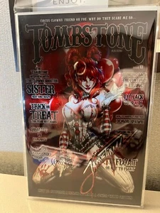 Jamie Tyndall PENNYWISE METAL COMIC w/ BLOODY REMARK SIGNATURE - Picture 1 of 1