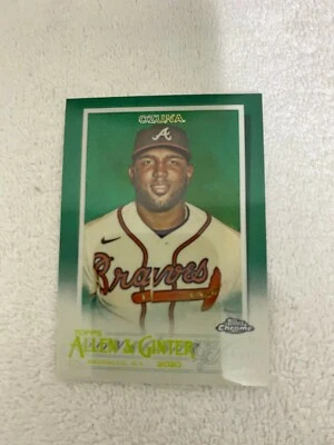 2020 TOPPS CHROME ALLEN & GINTER MARCELL OZUNA #178 62/99 - Image 1 of 2