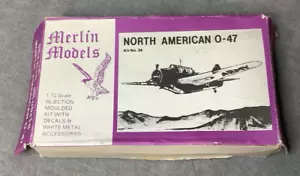 Vintage Merlin Models North American O-47 Model Kit - #34 - 1:72 - New/open box - Picture 1 of 7