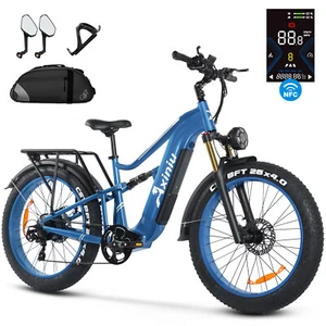 26'' E-Bike 1800W 52V Electric Bike 30AH City Commuter Bicycle Fat Tire Ebike - Picture 1 of 9