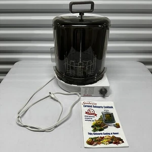 Sunbeam Carousel Rotisserie w/2-Hour Timer #4780 White w/ Cookbook - Picture 1 of 9