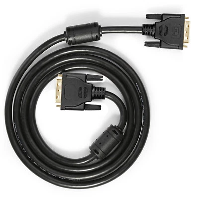 15ft DVI-D to DVI-D Dual Link Monitor Cable (24+1 pin) / for Laptop, PC, Project - Image 1 of 4