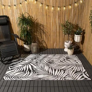 Outdoor Rug Large Garden Floor Patio Waterproof Leaf Deck Mat Non Slip - Picture 1 of 6