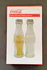 Coca Cola  Glass Set Bottles Salt & Pepper Shakers NEW Free Shipping