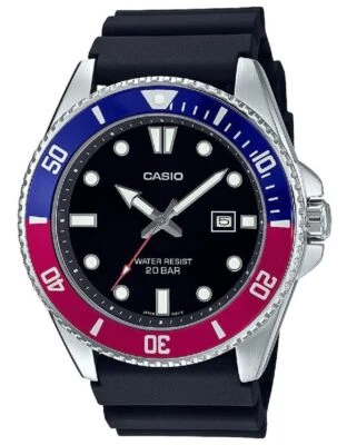Reloj Casio MDV107-1A3V Hombre Estilo Buzo 200 M Deportes Pepsi MDV-107 Foto 1 de 4