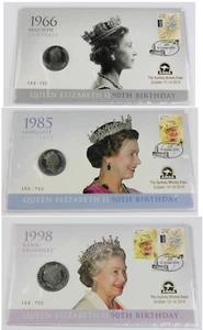 PNC Australia 2016 Queen Elizabeth 90th Birthday Set of 3 ANDA Limited #169/750 - Picture 1 of 13