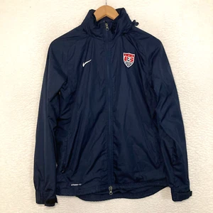 Nike Storm-Fit USMNT Soccer Windbreaker Jacket Mens M Packable Hood Lightweight - Picture 1 of 9