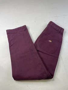 Dickies Women’s Duck Canvas Carpenter Pants Purple Size 2 Workwear Y2K - Picture 1 of 8