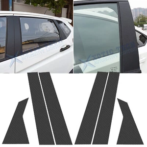 Fits Honda Accord 2018-2022 Carbon Fiber Window Pillar Post Pre-cut Trim Decals - Bild 1 von 12