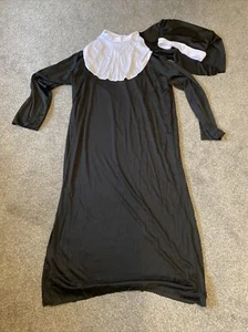 Smiffys Nun Costume Size Large NO BELT - Picture 1 of 2