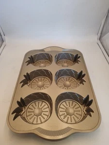 Nordic Ware Pineapple Upside Down Mini Cake Pan/Tin - Picture 1 of 6