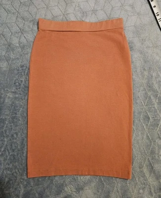 Forever 21 Falda Lápiz Naranja Pequeña Elástica Pull On Cintura Elástica 89% Algodón  Foto 1 de 4