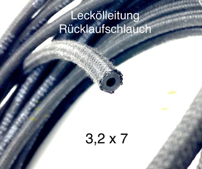1 m Leckölleitung Rücklaufleitung Einspritzdüsen Diesel 3,2 x 7 mm VW Audi Neu - Bild 1 von 4