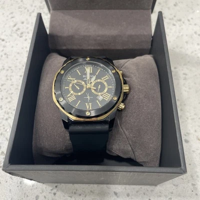 Bulova 98B278 Marine Star Quartz Men's Watch Black Dial Black Rubber Strap 44MM - Image 1 of 4