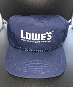 Gorra Lowe's Snapback vintage cuerda azul años 90 talla única gorra camionero ferretería - Imagen 1 de 5