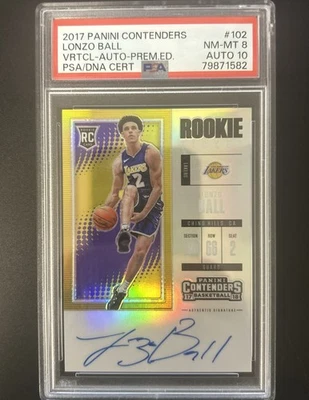 🔥2017 Panini Contenders - LONZO BALL - Vertical Auto Premium Edition - PSA/ADN 🔥 Foto 1 de 2