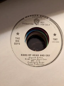 SOUL The Big Guys Hang My Head and Cry Warner Bros 7047 1967 VG+ PROMO - Picture 1 of 2