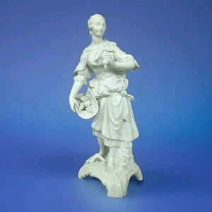 K1950a Personaggio KPM, Donna con Cappello Fruttato, Allegoria degli Elementi, 'La Terra' - Foto 1 di 8
