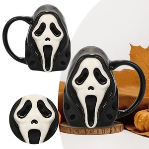 Taza de cerámica esculpida GhostFace (Grito) Halloween NUEVA - Imagen 1 de 5