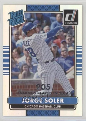 2015 Panini Donruss Rated Stat Line Season /205 Jorge Soler #37 Rookie RC - Image 1 of 2