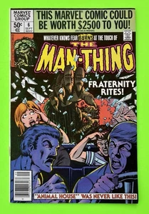 Man-Thing #6 (Marvel Comics September 1980) Kiosk Variante. Bronzezeit. F/VF. - Bild 1 von 2