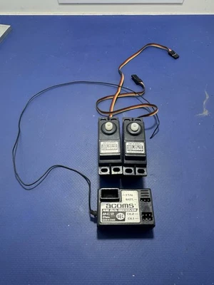 Acoms Vintage Ar2/27 Receiver As12 Servos VGC Working Rc Car Radio Gear 27mhz  - Image 1 of 4
